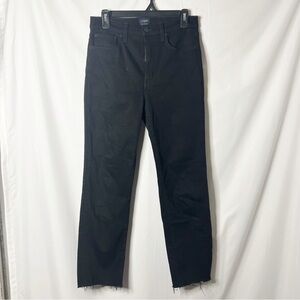 J. Crew Black Stovepipe Straight Jean in Signature Stretch+